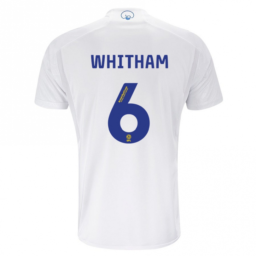 Hombre Fútbol Camiseta Danielle Whitham #6 Blanco 1ª Equipación 2023/24