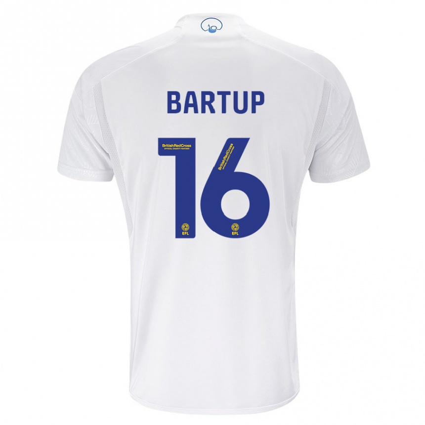 Hombre Fútbol Camiseta Laura Bartup #16 Blanco 1ª Equipación 2023/24