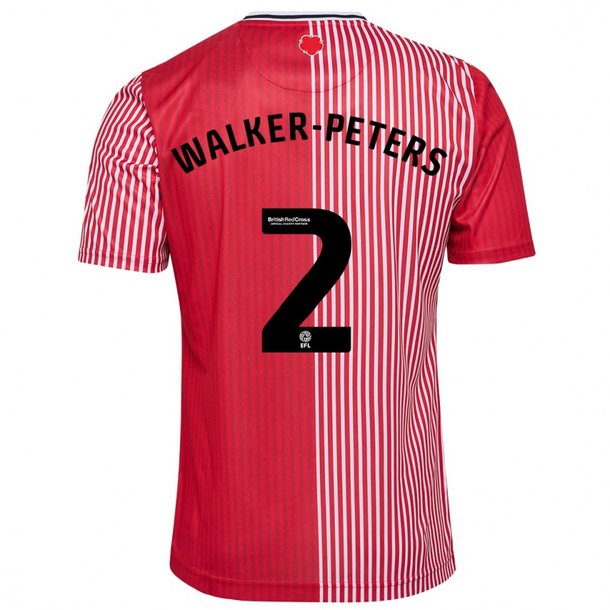 Hombre Fútbol Camiseta Kyle Walker-Peters #2 Rojo 1ª Equipación 2023/24