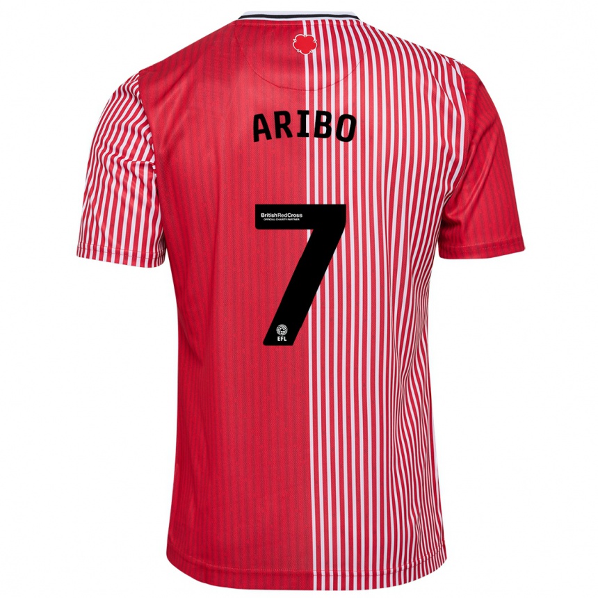 Hombre Fútbol Camiseta Joe Aribo #7 Rojo 1ª Equipación 2023/24