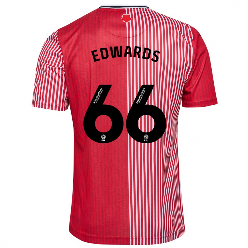 Hombre Fútbol Camiseta Diamond Edwards #66 Rojo 1ª Equipación 2023/24