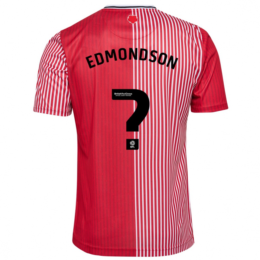 Hombre Fútbol Camiseta Tyler Edmondson #0 Rojo 1ª Equipación 2023/24