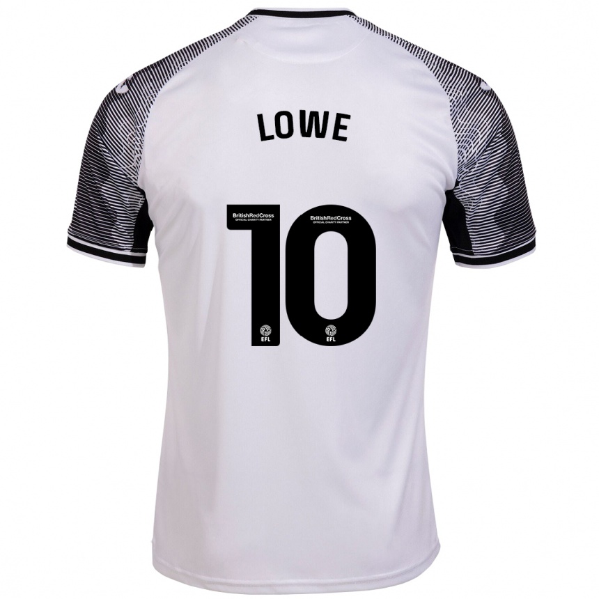 Hombre Fútbol Camiseta Jamal Lowe #10 Blanco 1ª Equipación 2023/24