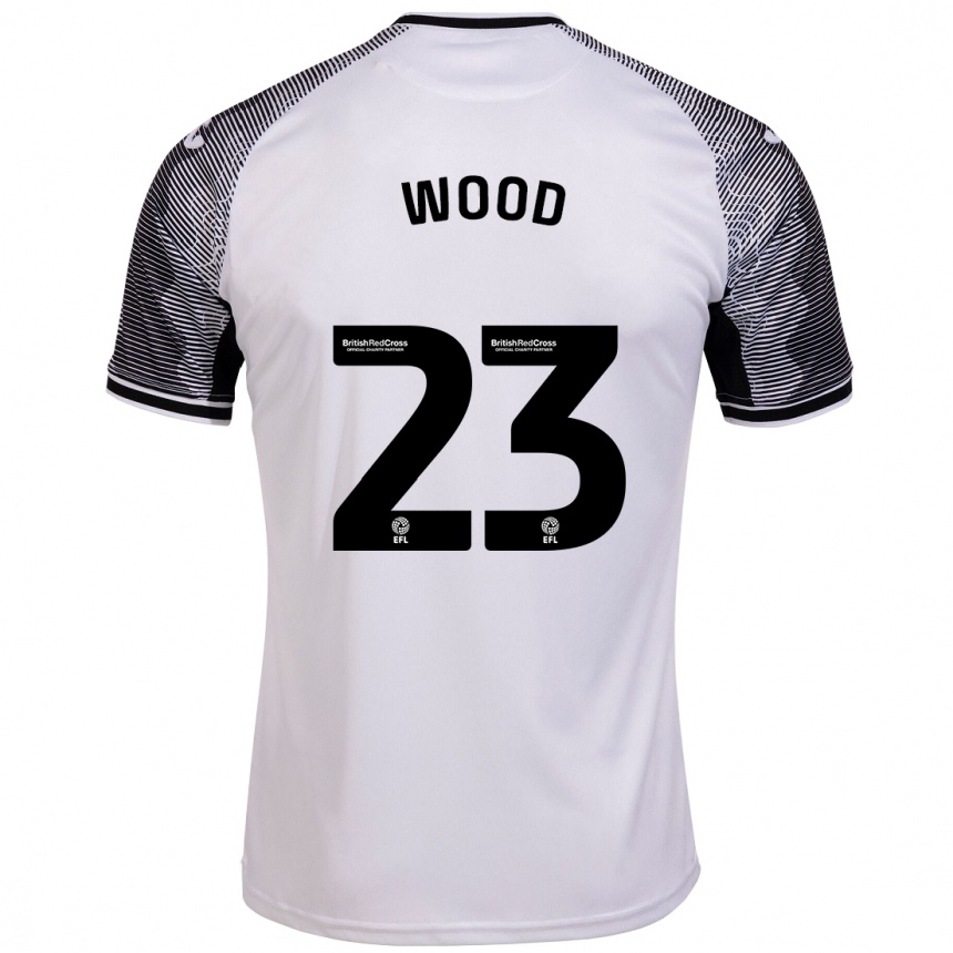 Hombre Fútbol Camiseta Nathan Wood #23 Blanco 1ª Equipación 2023/24