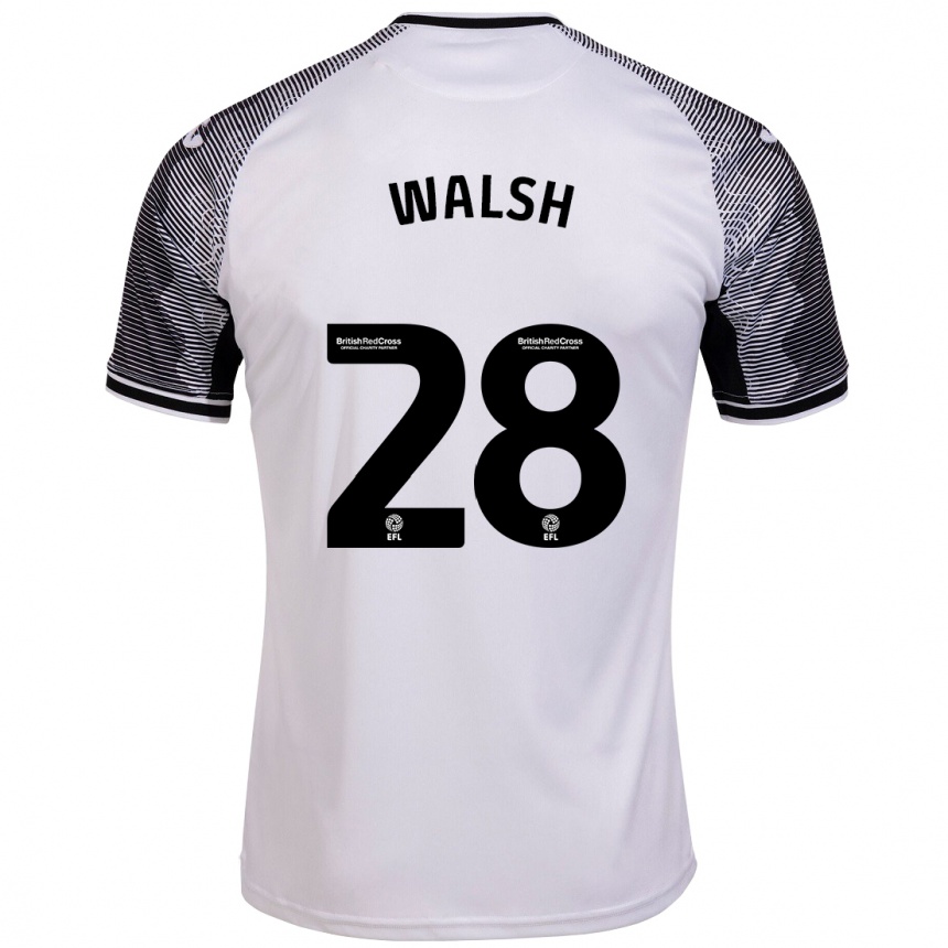 Hombre Fútbol Camiseta Liam Walsh #28 Blanco 1ª Equipación 2023/24