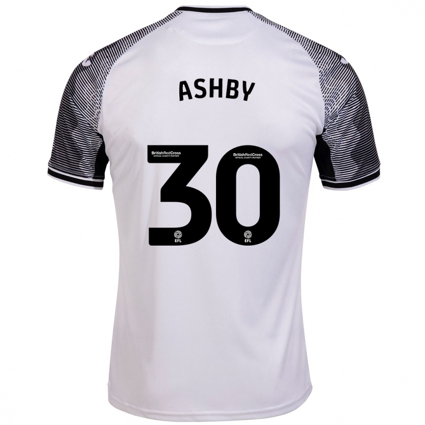 Hombre Fútbol Camiseta Harrison Ashby #30 Blanco 1ª Equipación 2023/24