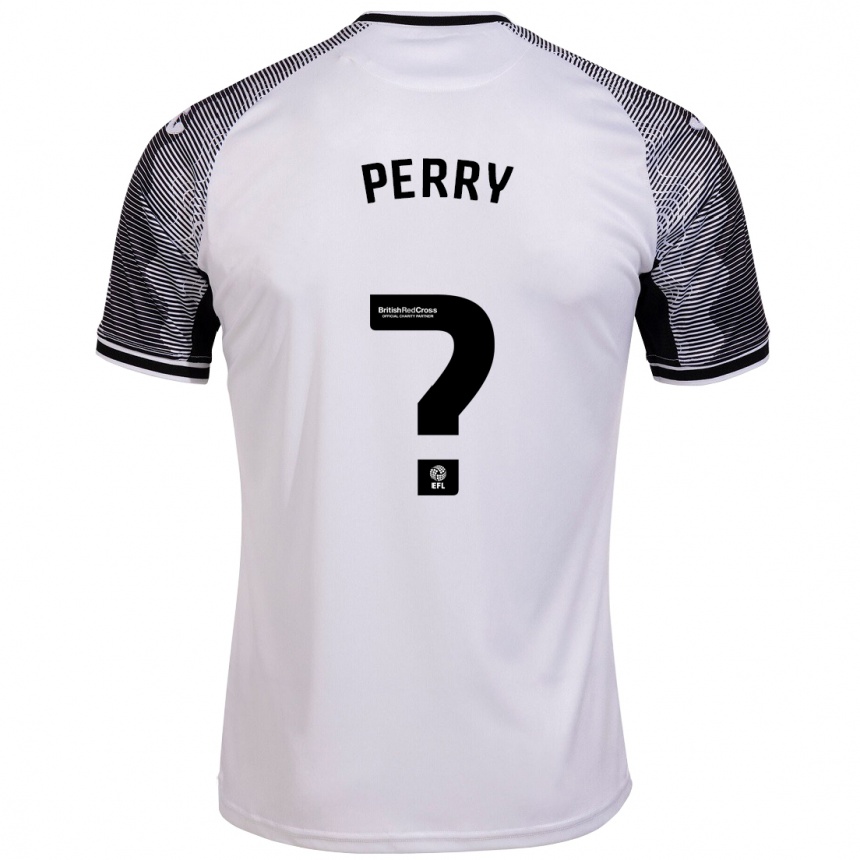 Hombre Fútbol Camiseta Harlan Perry #0 Blanco 1ª Equipación 2023/24