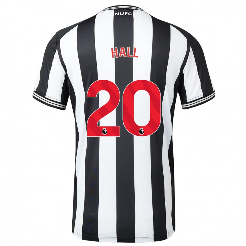 Hombre Fútbol Camiseta Lewis Hall #20 Blanco Negro 1ª Equipación 2023/24