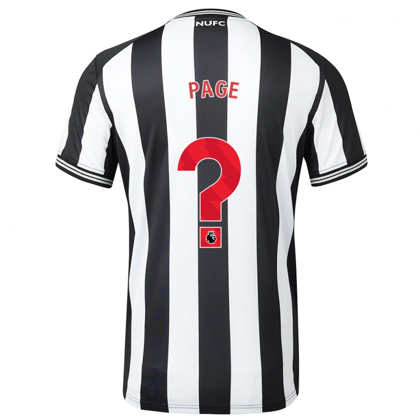 Hombre Fútbol Camiseta Eden Page #0 Blanco Negro 1ª Equipación 2023/24