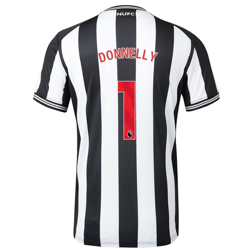 Hombre Fútbol Camiseta Grace Donnelly #1 Blanco Negro 1ª Equipación 2023/24