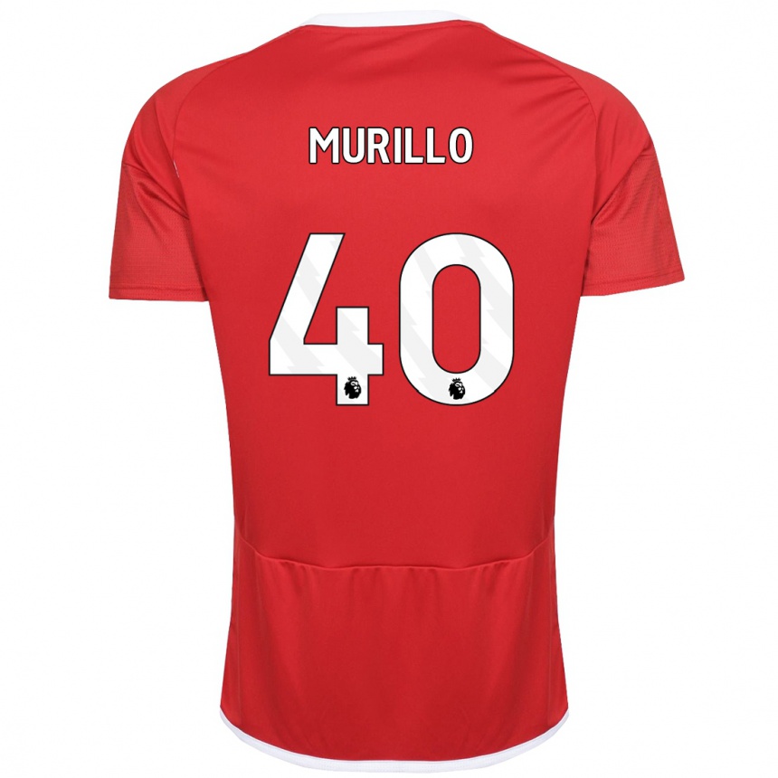 Hombre Fútbol Camiseta Murillo #40 Rojo 1ª Equipación 2023/24