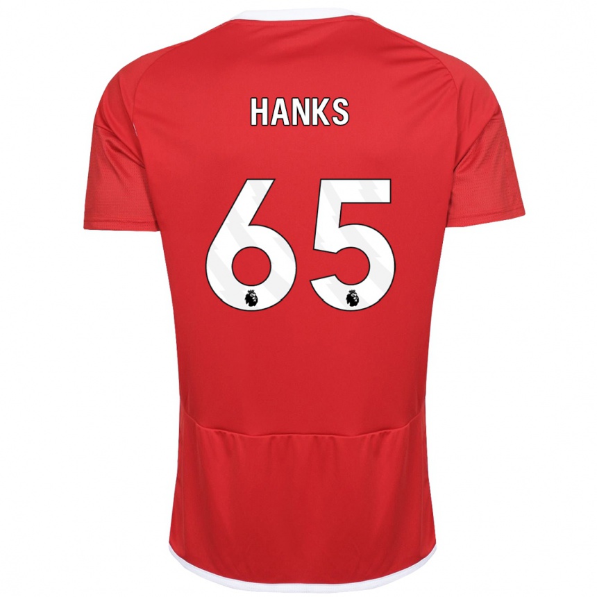 Hombre Fútbol Camiseta Justin Hanks #65 Rojo 1ª Equipación 2023/24