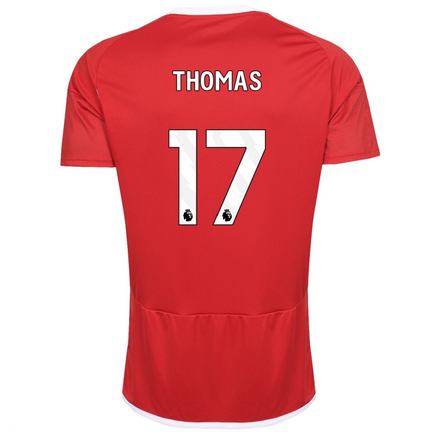 Hombre Fútbol Camiseta Freya Thomas #17 Rojo 1ª Equipación 2023/24