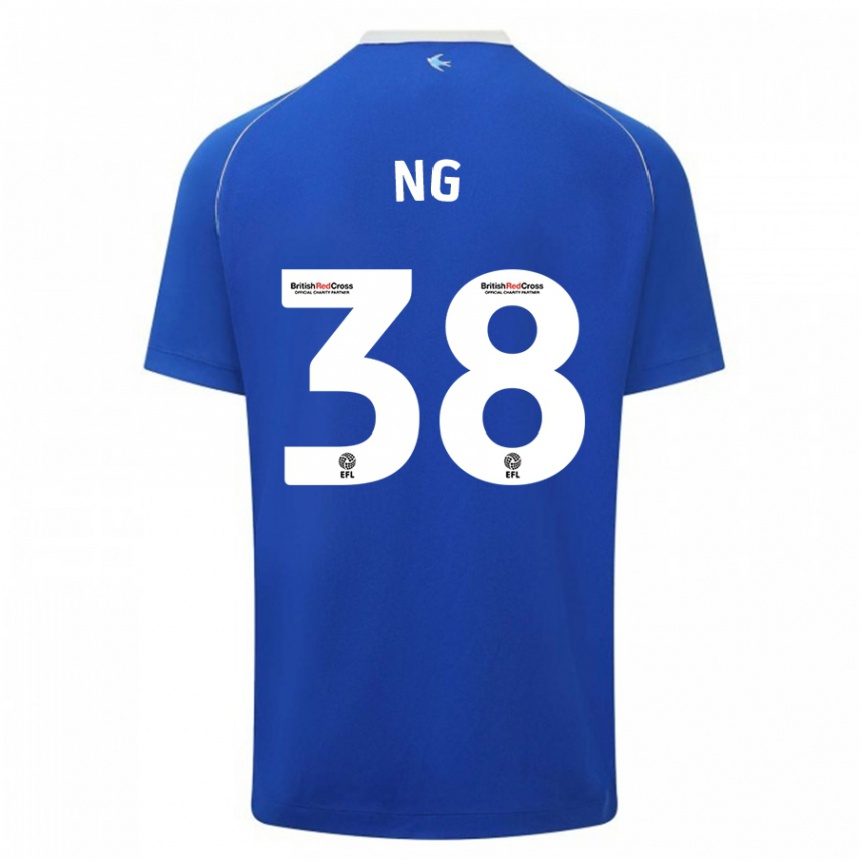 Hombre Fútbol Camiseta Perry Ng #38 Azul 1ª Equipación 2023/24