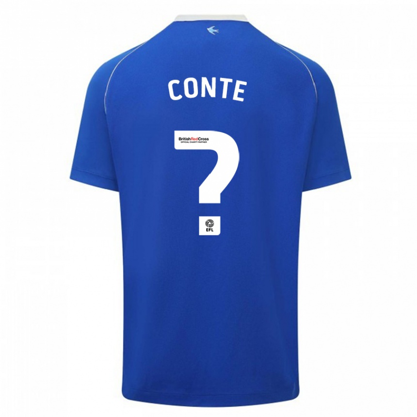 Hombre Fútbol Camiseta Raheem Conte #0 Azul 1ª Equipación 2023/24