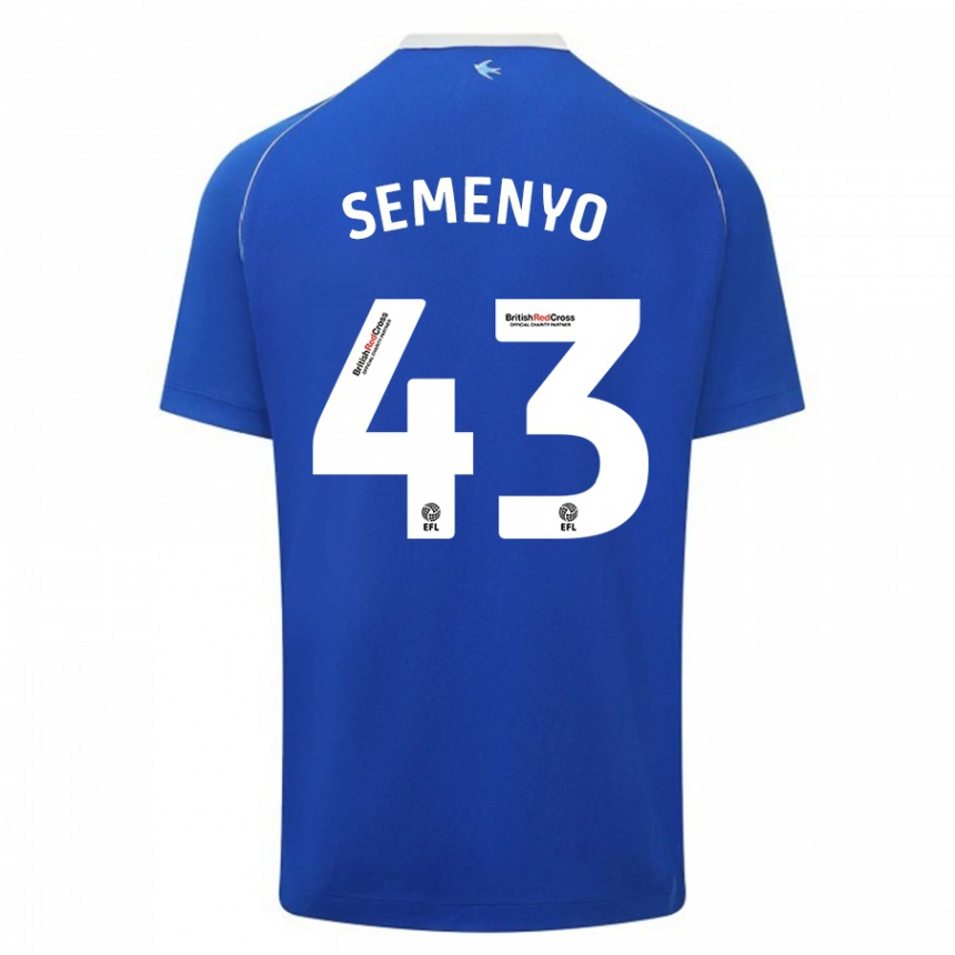 Hombre Fútbol Camiseta Jai Semenyo #43 Azul 1ª Equipación 2023/24