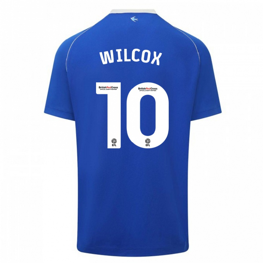 Hombre Fútbol Camiseta Danielle Wilcox #10 Azul 1ª Equipación 2023/24