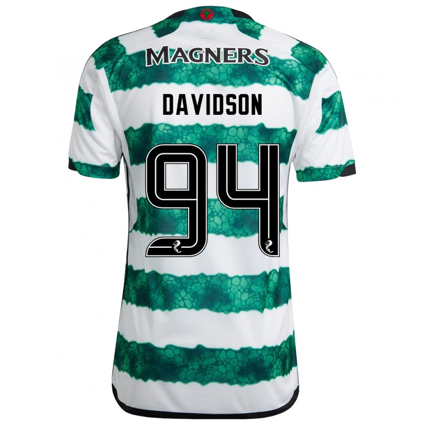 Hombre Fútbol Camiseta Alasdair Davidson #94 Verde 1ª Equipación 2023/24