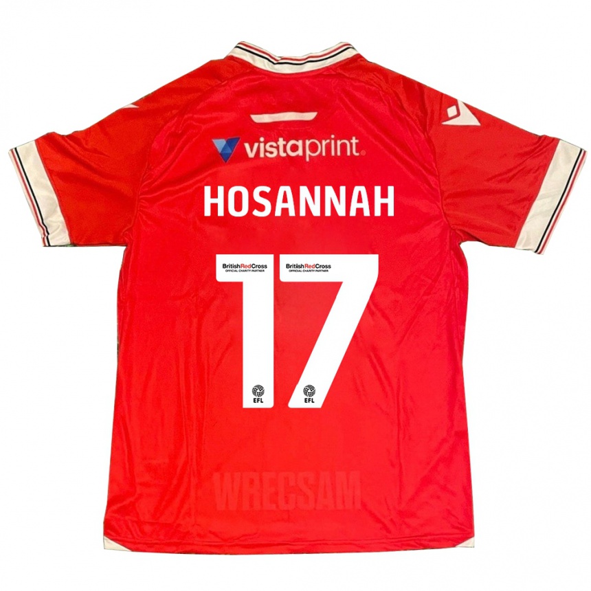 Hombre Fútbol Camiseta Bryce Hosannah #17 Rojo 1ª Equipación 2023/24