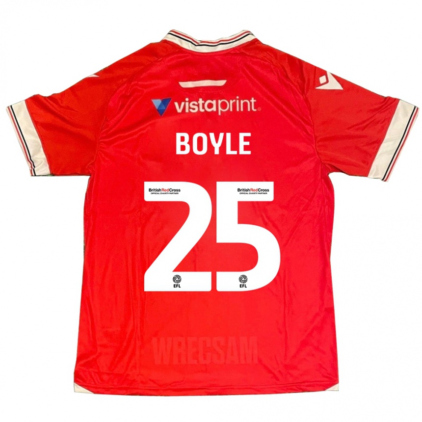 Hombre Fútbol Camiseta Will Boyle #25 Rojo 1ª Equipación 2023/24