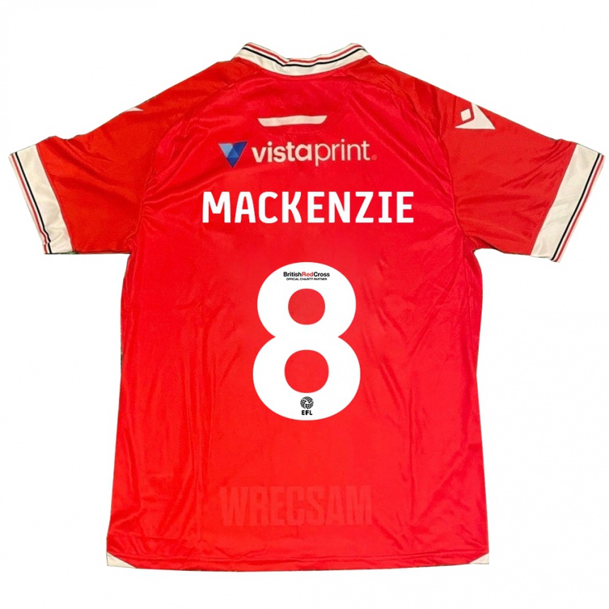 Hombre Fútbol Camiseta Libby Mackenzie #8 Rojo 1ª Equipación 2023/24