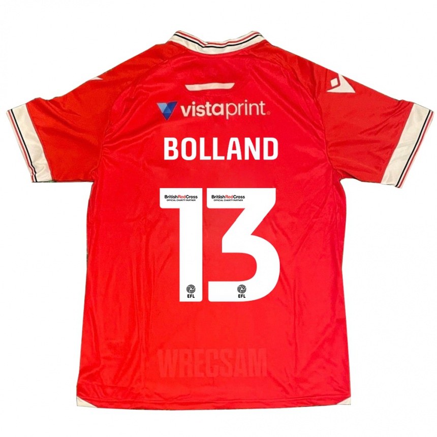 Hombre Fútbol Camiseta Charlotte Bolland #13 Rojo 1ª Equipación 2023/24