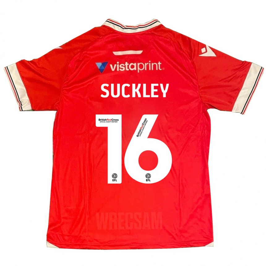 Hombre Fútbol Camiseta Ava Suckley #16 Rojo 1ª Equipación 2023/24