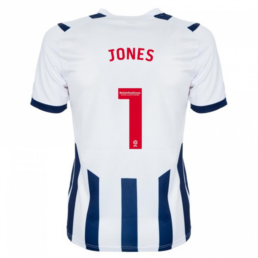 Hombre Fútbol Camiseta Lucy Jones #1 Blanco 1ª Equipación 2023/24