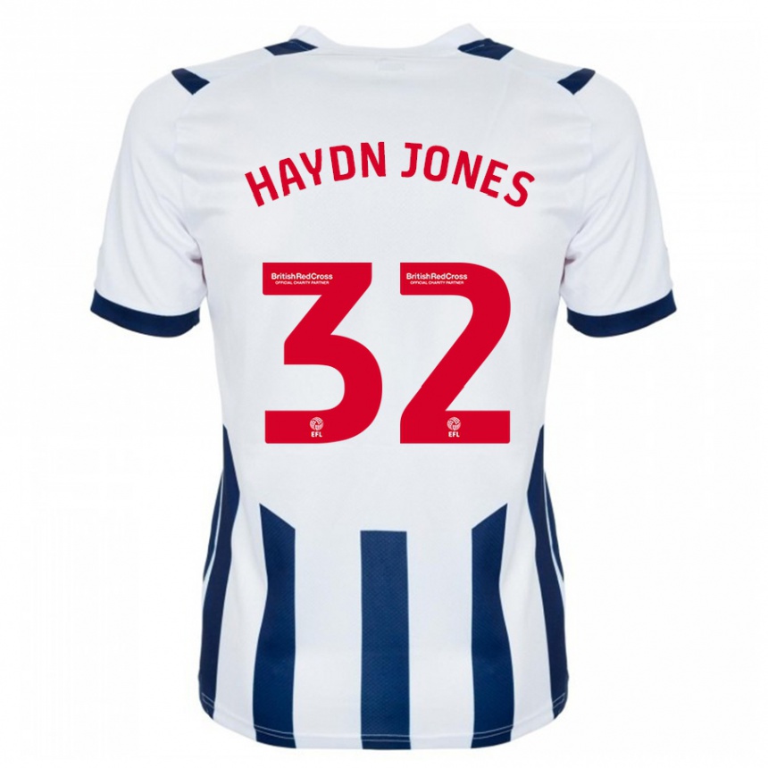 Hombre Fútbol Camiseta Mackenzie Haydn Jones #32 Blanco 1ª Equipación 2023/24