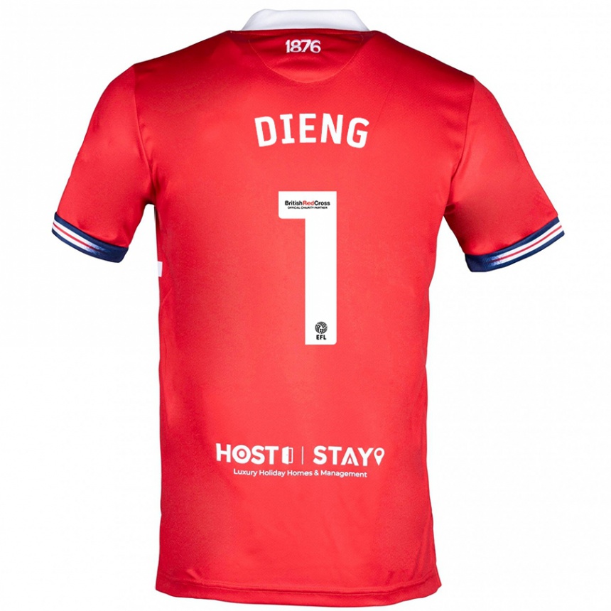 Hombre Fútbol Camiseta Seny Dieng #1 Rojo 1ª Equipación 2023/24