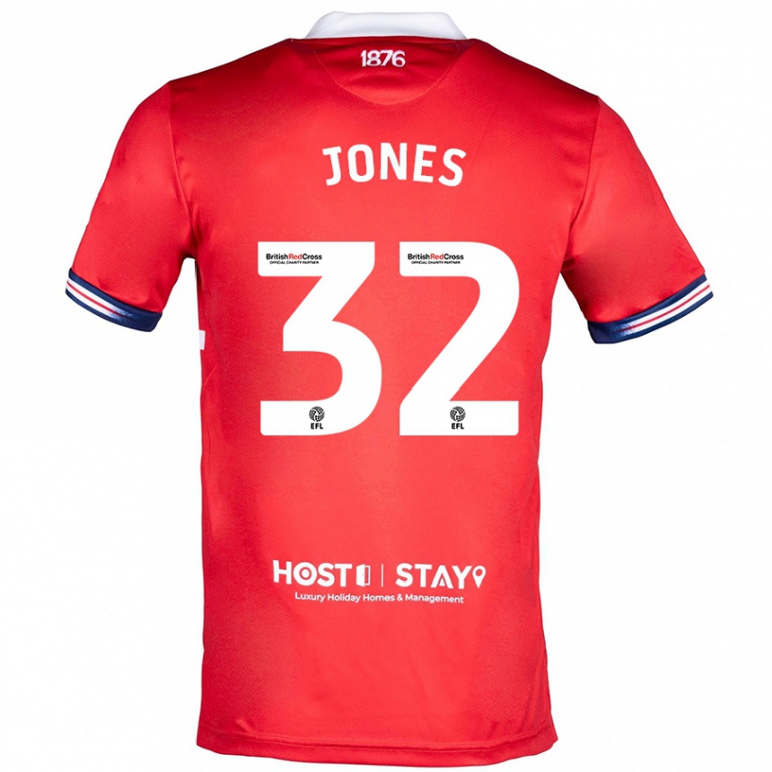 Hombre Fútbol Camiseta Jamie Jones #32 Rojo 1ª Equipación 2023/24