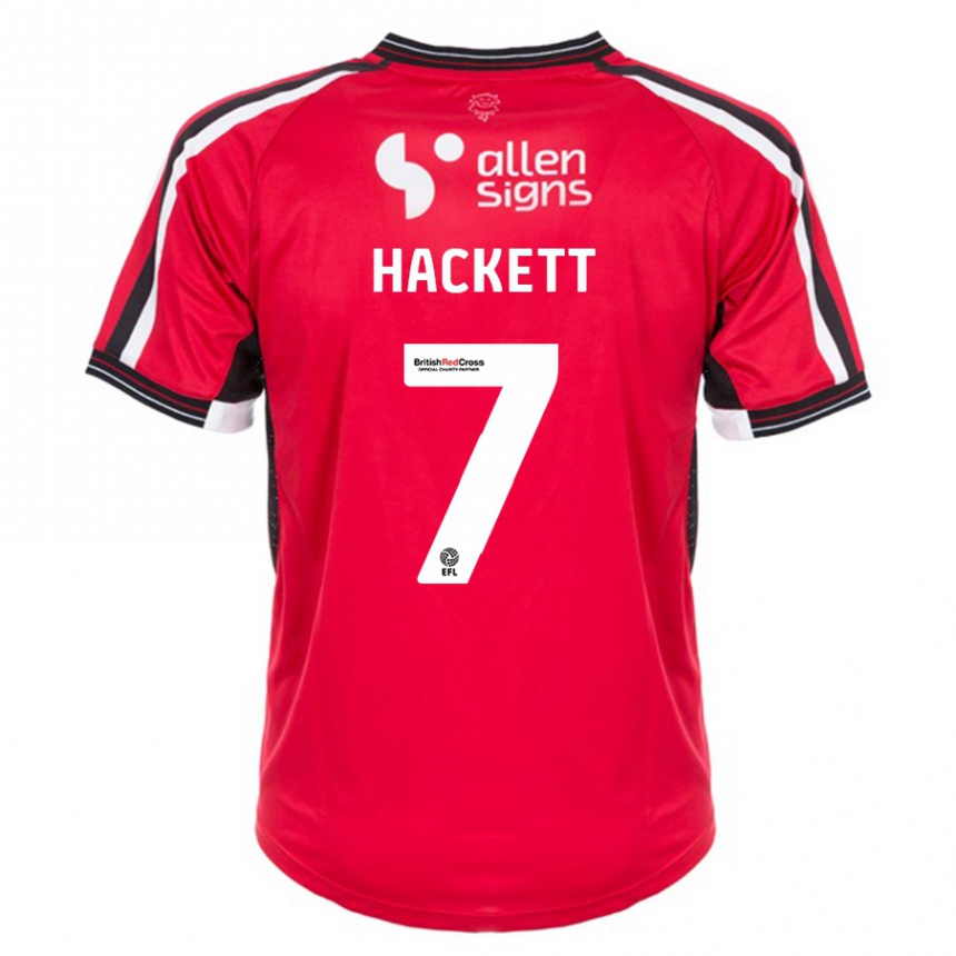 Hombre Fútbol Camiseta Reeco Hackett #7 Rojo 1ª Equipación 2023/24