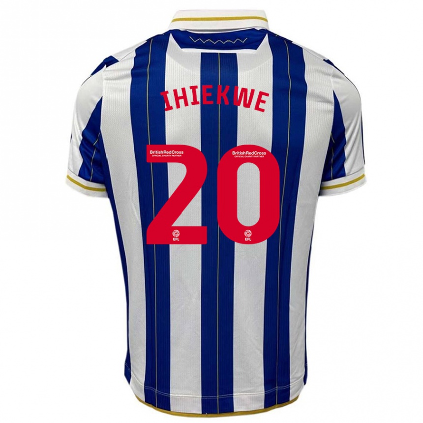 Hombre Fútbol Camiseta Michael Ihiekwe #20 Azul Blanco 1ª Equipación 2023/24