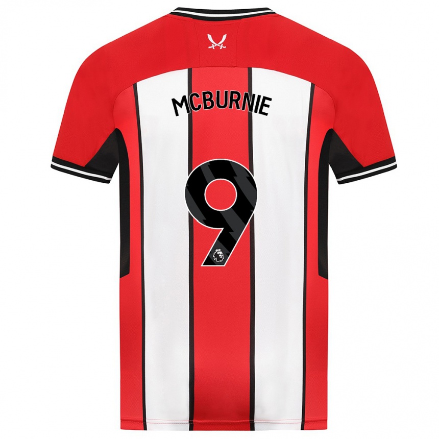 Hombre Fútbol Camiseta Oli Mcburnie #9 Rojo 1ª Equipación 2023/24