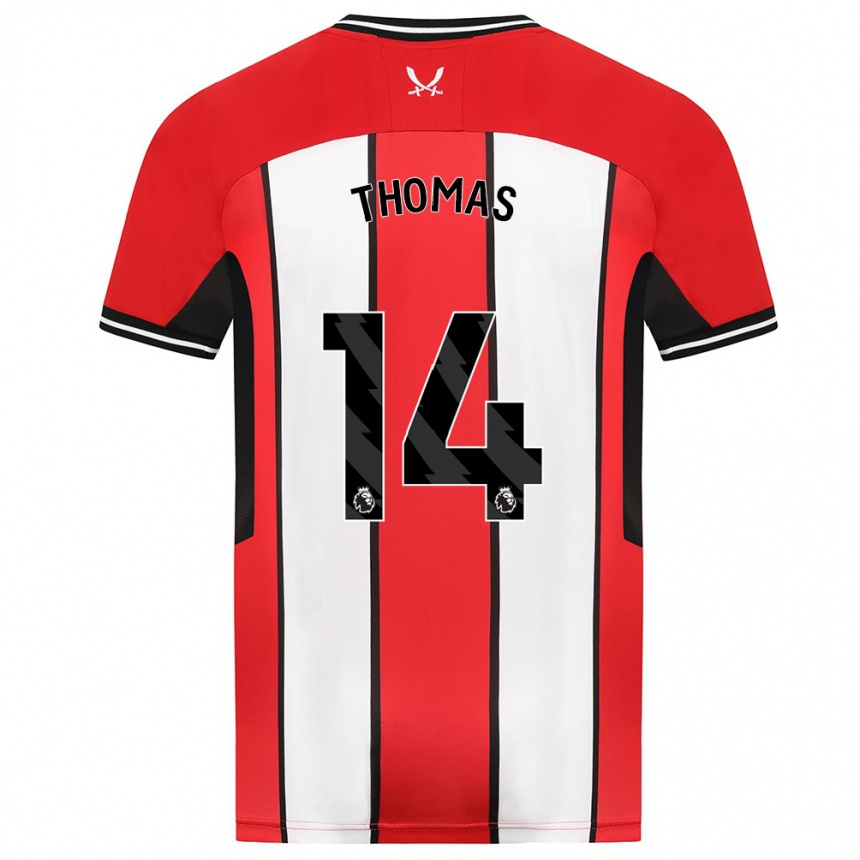 Hombre Fútbol Camiseta Luke Thomas #14 Rojo 1ª Equipación 2023/24