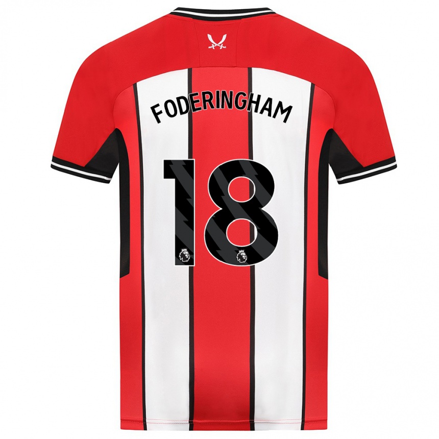 Hombre Fútbol Camiseta Wes Foderingham #18 Rojo 1ª Equipación 2023/24