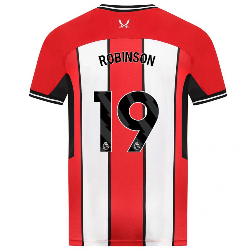 Hombre Fútbol Camiseta Jack Robinson #19 Rojo 1ª Equipación 2023/24