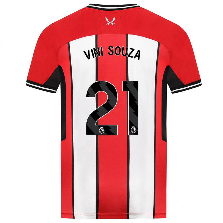 Hombre Fútbol Camiseta Vini Souza #21 Rojo 1ª Equipación 2023/24