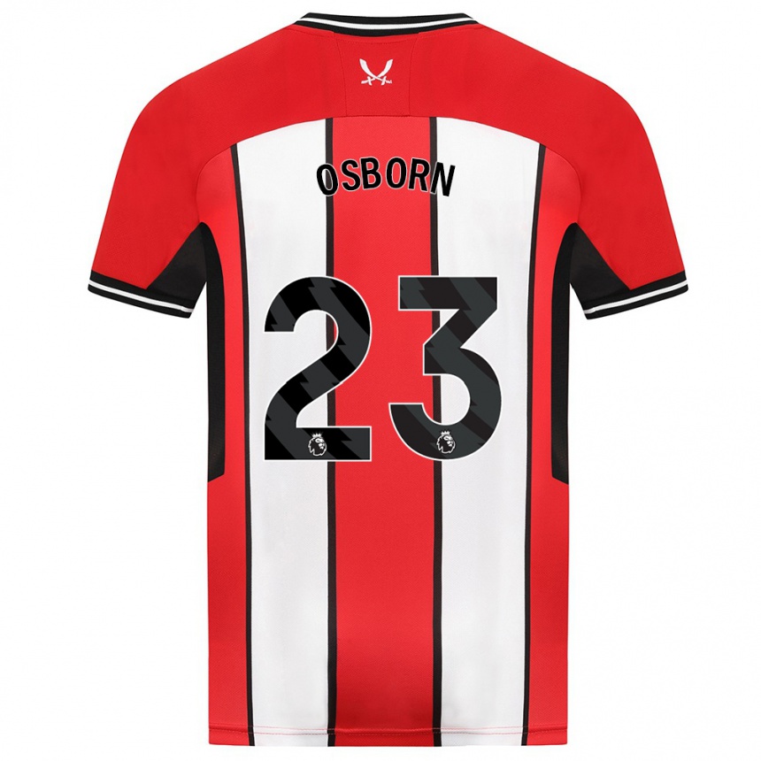 Hombre Fútbol Camiseta Ben Osborn #23 Rojo 1ª Equipación 2023/24