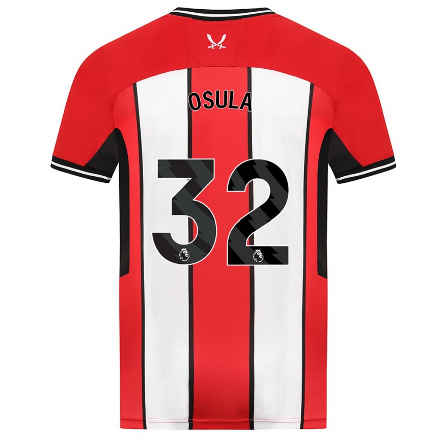 Hombre Fútbol Camiseta William Osula #32 Rojo 1ª Equipación 2023/24