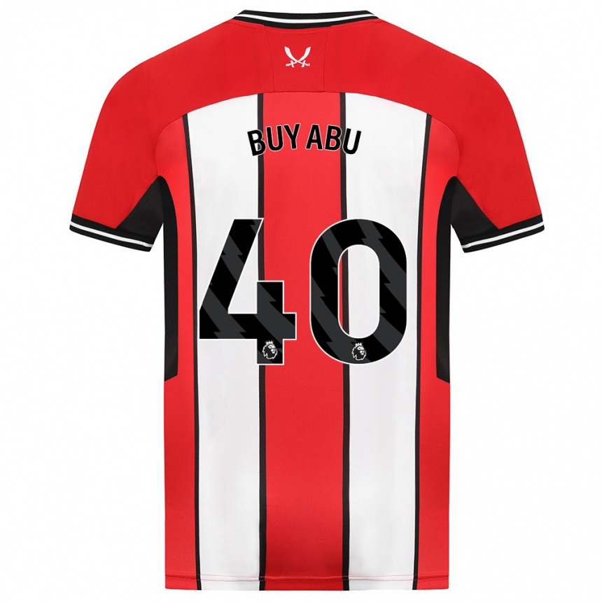 Hombre Fútbol Camiseta Jili Buyabu #40 Rojo 1ª Equipación 2023/24