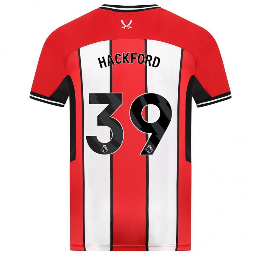 Hombre Fútbol Camiseta Antwoine Hackford #39 Rojo 1ª Equipación 2023/24