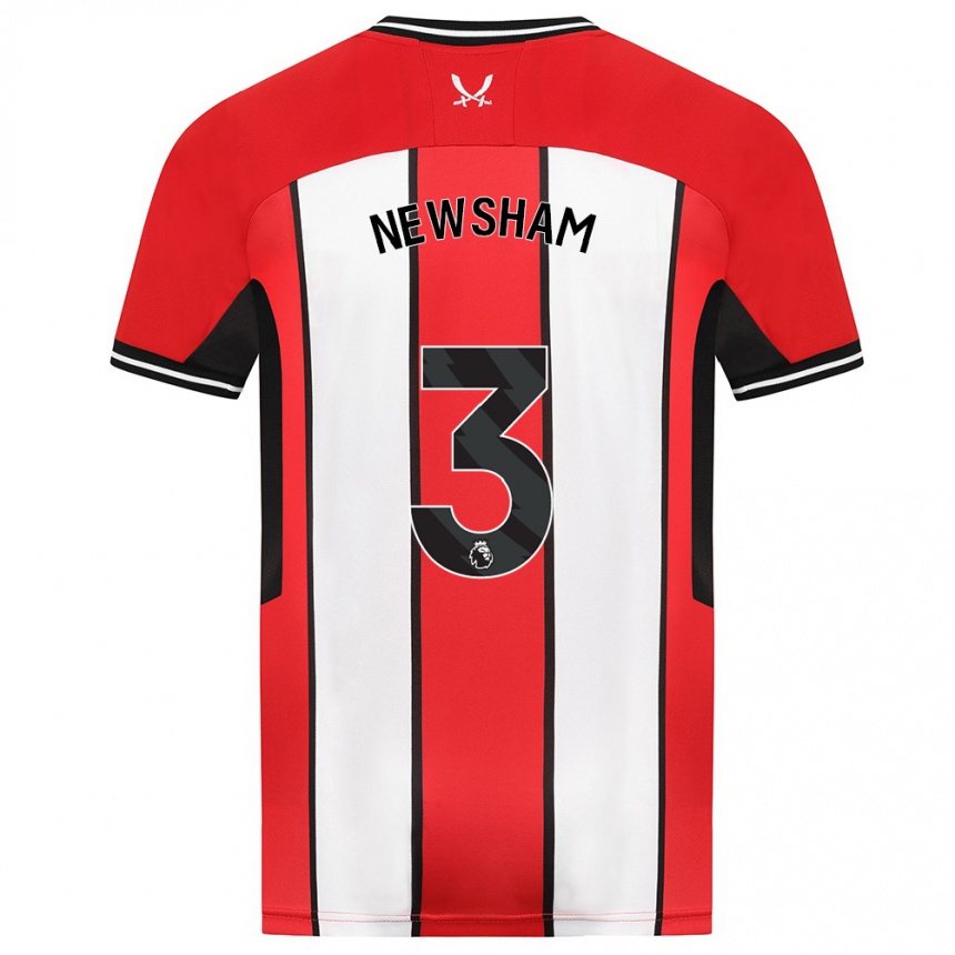 Hombre Fútbol Camiseta Charlotte Newsham #3 Rojo 1ª Equipación 2023/24