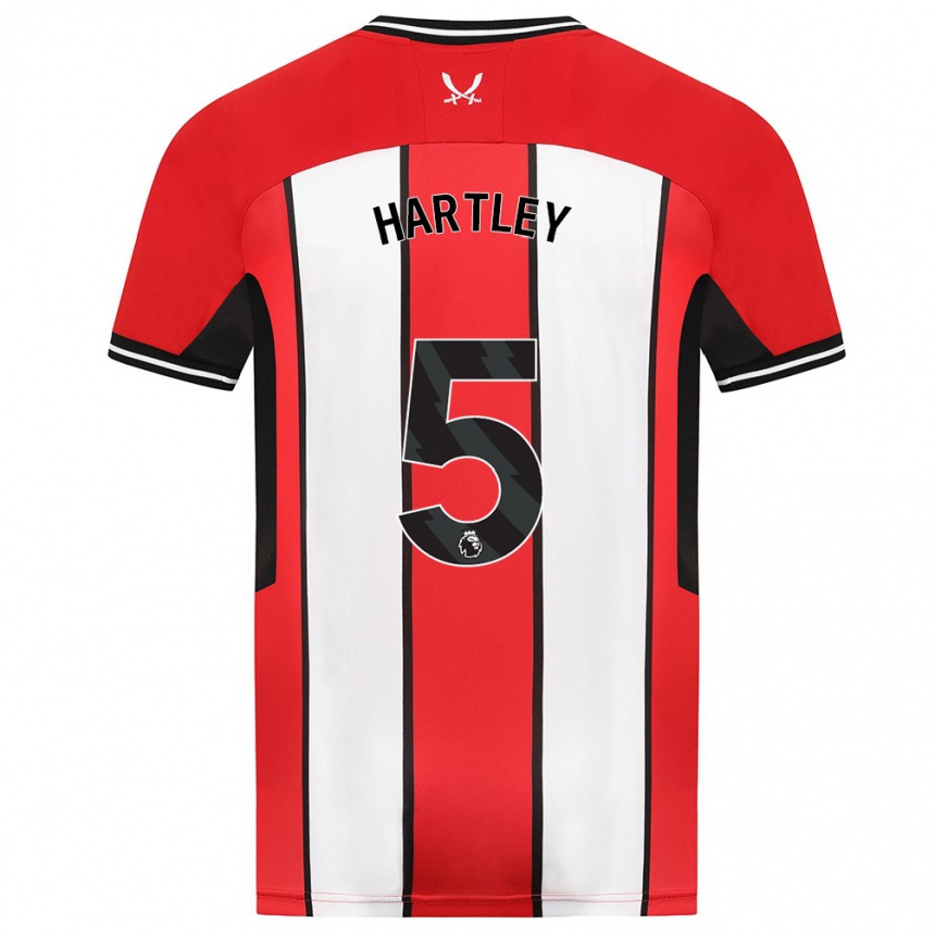 Hombre Fútbol Camiseta Naomi Hartley #5 Rojo 1ª Equipación 2023/24