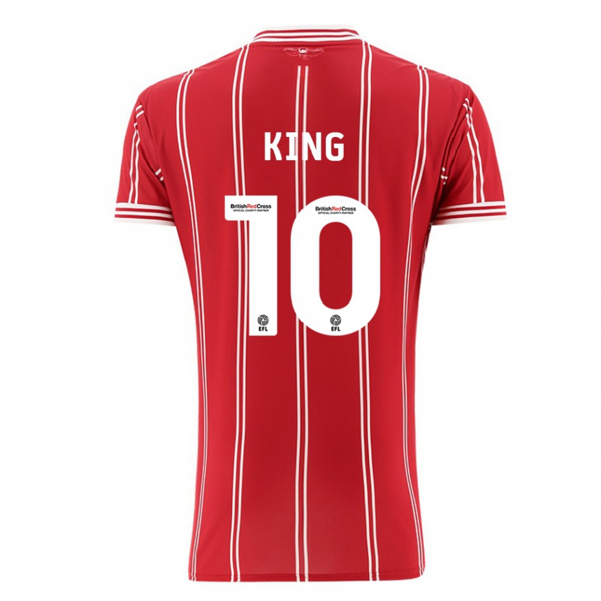 Hombre Fútbol Camiseta Andy King #10 Rojo 1ª Equipación 2023/24