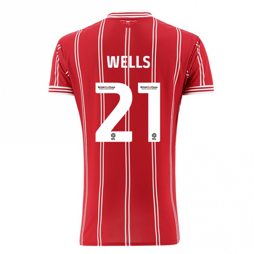 Hombre Fútbol Camiseta Nahki Wells #21 Rojo 1ª Equipación 2023/24