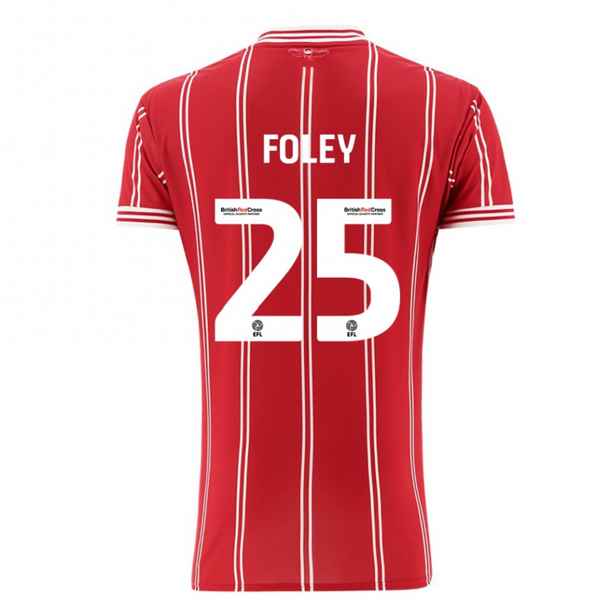 Hombre Fútbol Camiseta Erin Foley #25 Rojo 1ª Equipación 2023/24