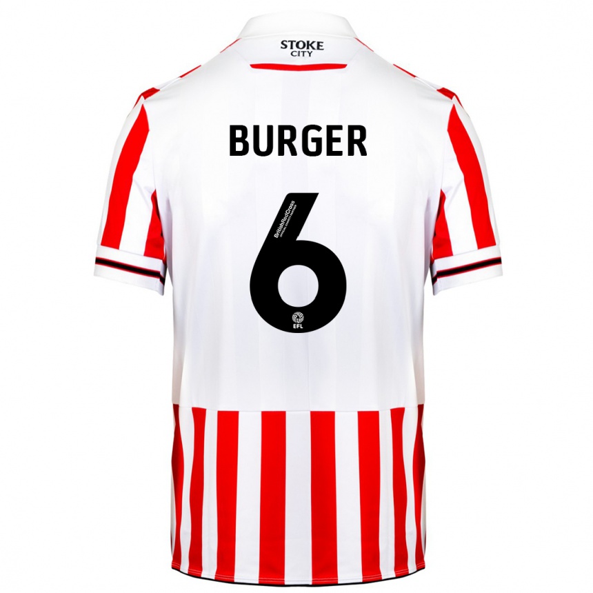 Hombre Fútbol Camiseta Wouter Burger #6 Rojo Blanco 1ª Equipación 2023/24