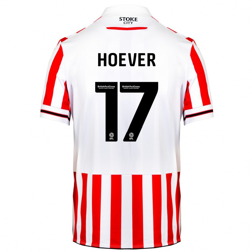 Hombre Fútbol Camiseta Ki-Jana Hoever #17 Rojo Blanco 1ª Equipación 2023/24