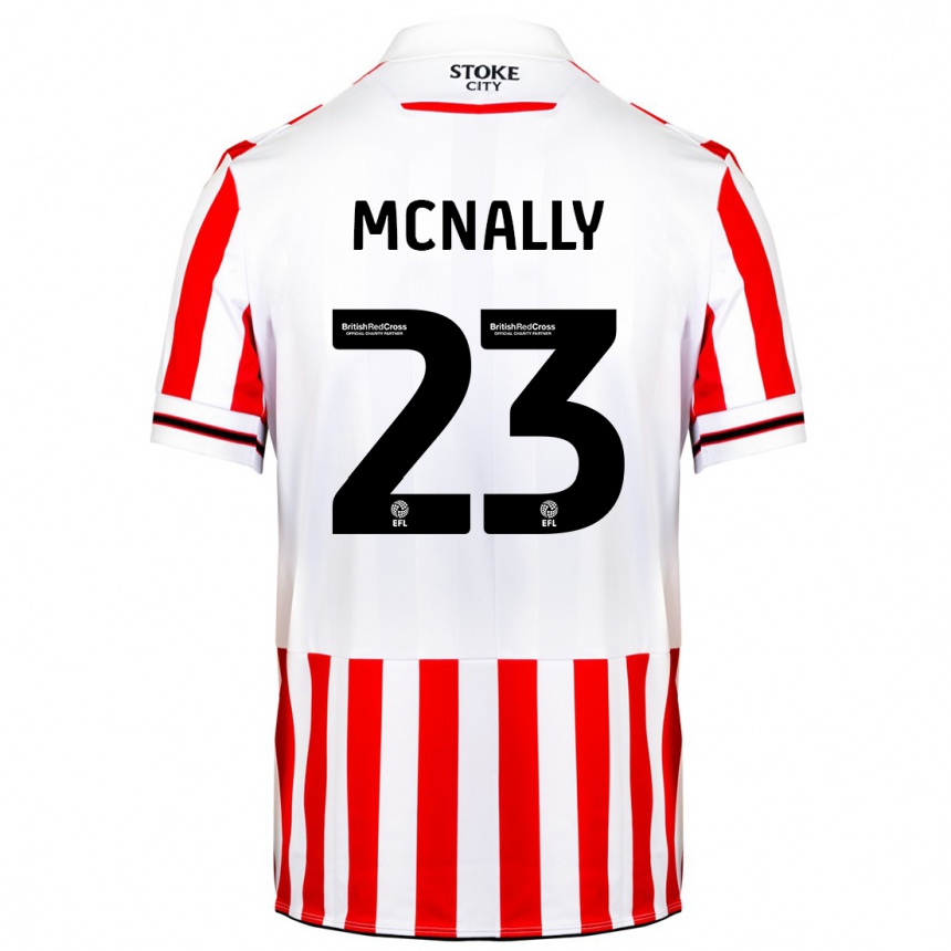 Hombre Fútbol Camiseta Luke Mcnally #23 Rojo Blanco 1ª Equipación 2023/24